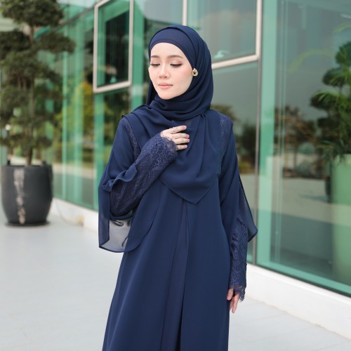 Jubah Inshira - Navy Blue