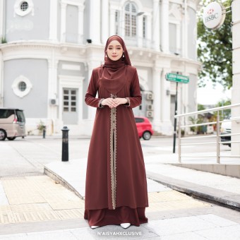 Jubah Dalisha - Brown