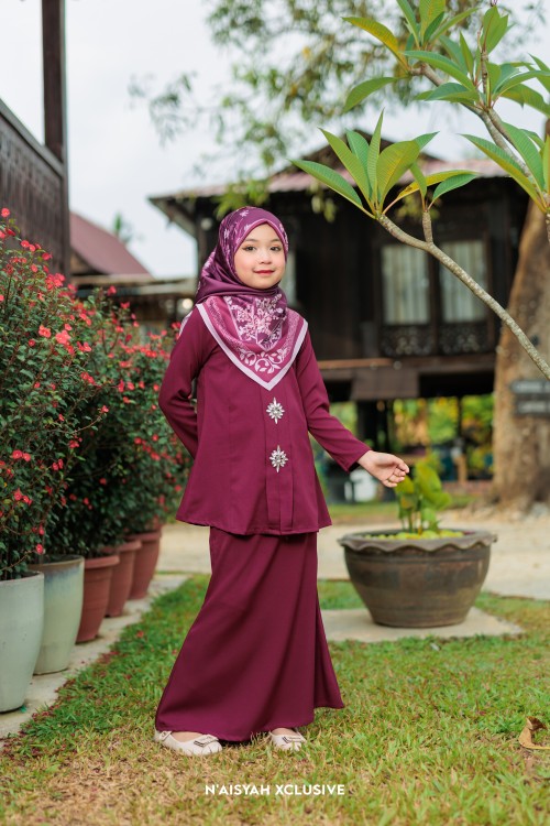 Kebarung Dahlia Kids - Plum