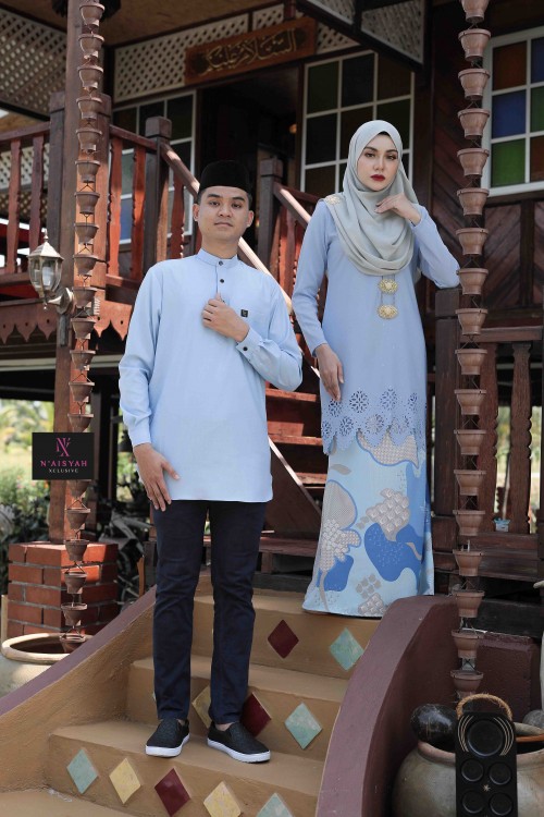 Kurta Ziyyad Dewasa - Baby Blue