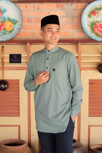 Kurta Ziyyad Dewasa - Soft Teal