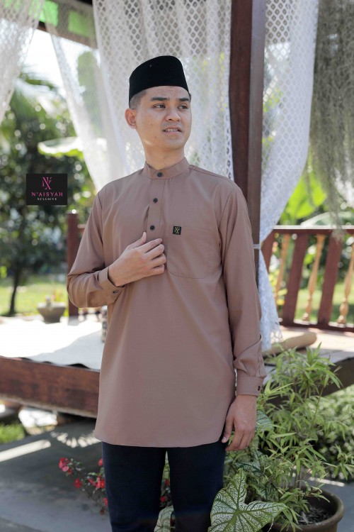 Kurta Ziyyad Dewasa - Light Brown