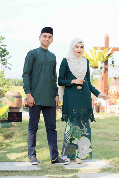 Kurta Ziyyad Dewasa - Emerald Green