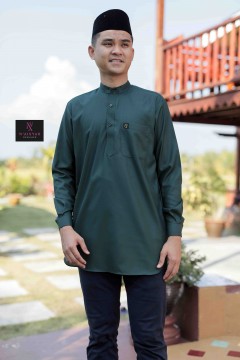 Kurta Ziyyad Dewasa - Emerald Green