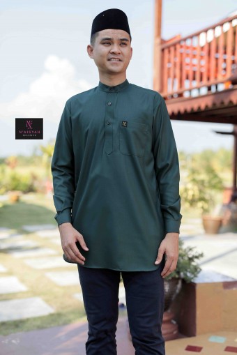 Kurta Ziyyad Dewasa - Emerald Green