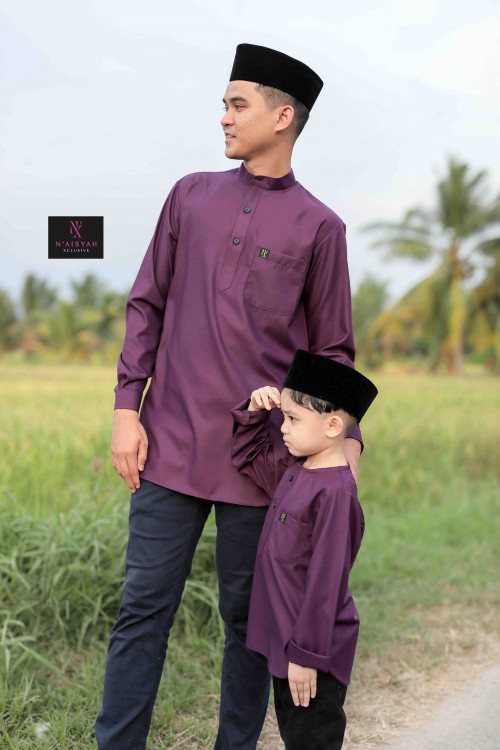 Kurta Ziyyad Dewasa - Dark Purple