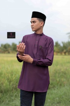 Kurta Ziyyad Dewasa - Dark Purple