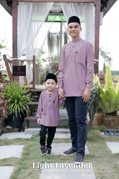 Kurta Ziyyad Kids - Light Lavender (S-M)