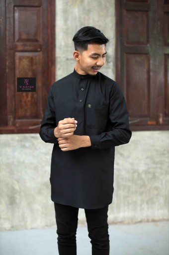 Kurta Ziyyad Dewasa - Black