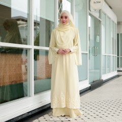 Jubah Najla - Soft Yellow