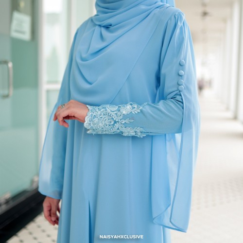 Jubah Najla - Baby blue