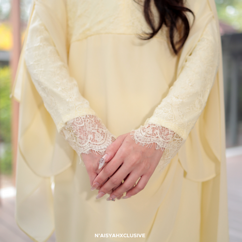 Kurung Athelia - Soft Yellow