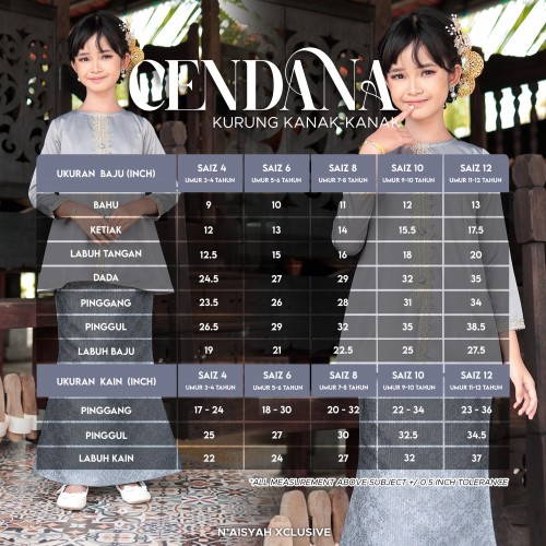 Cendana - Black (4-6)