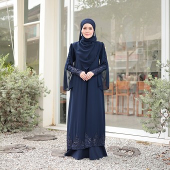 Jubah Najla - Navy Blue