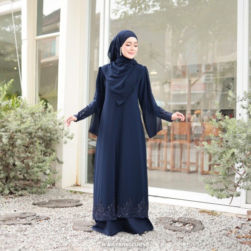 Jubah Najla - Navy Blue