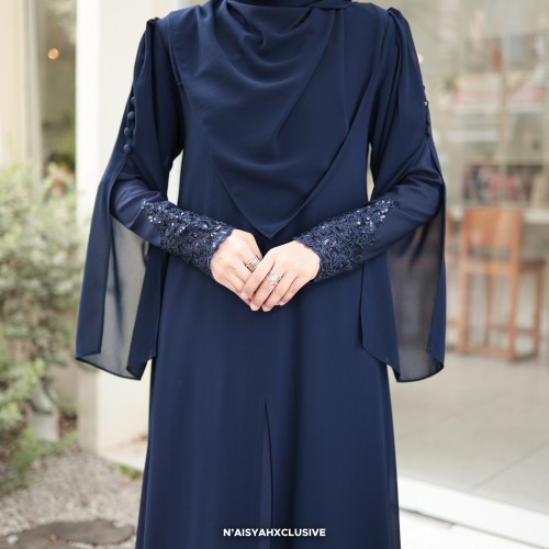 Jubah Najla - Navy Blue