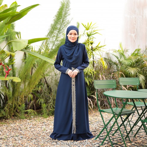Jubah Dalisha - Navy Blue Jubah Dalisha - Navy Blue