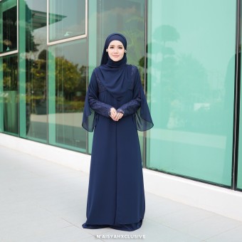 Jubah Inshira - Navy Blue