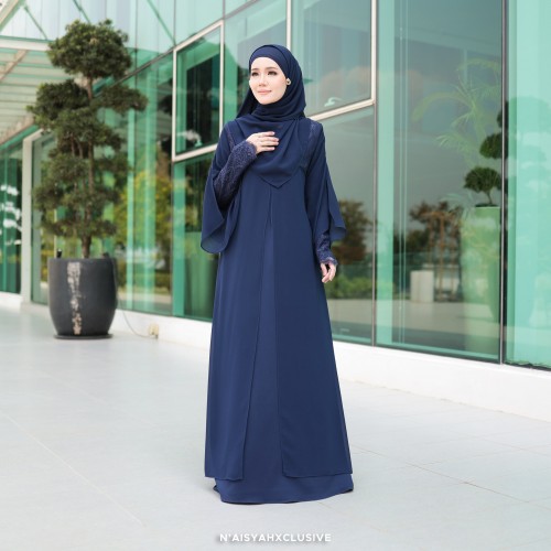 Jubah Inshira - Navy Blue