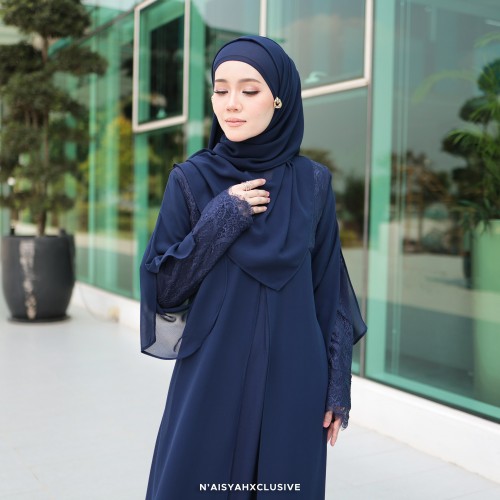 Jubah Inshira - Navy Blue