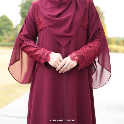 Jubah Inshira - Maroon