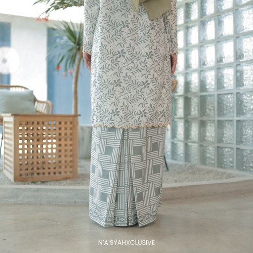 Kurung Juwita- Grey Green