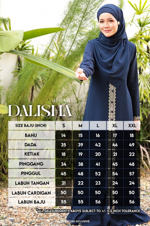 Jubah Dalisha - Ash Grey