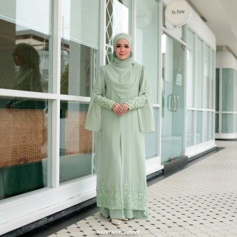 Jubah Najla - Soft Mint