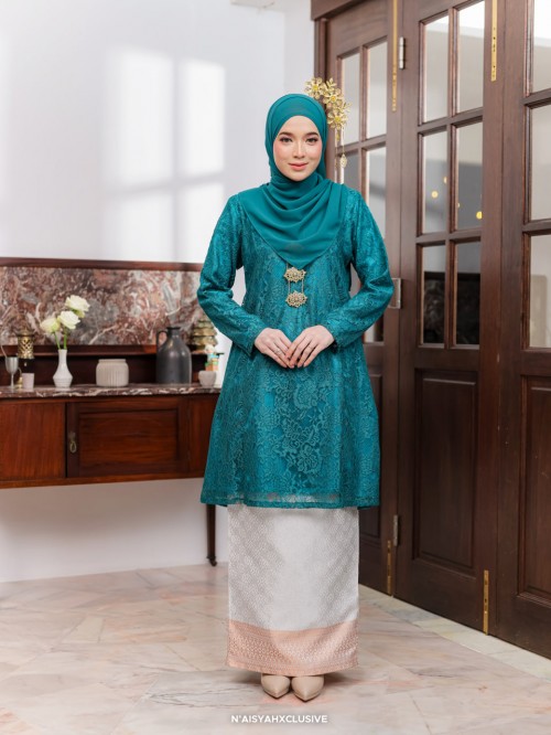 Kurung Anggerik- Teal Green Kurung Anggerik- Teal Green
