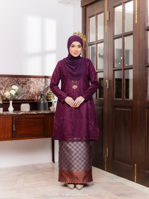 Kurung Anggerik- Dark Purple Kurung Anggerik- Dark Purple